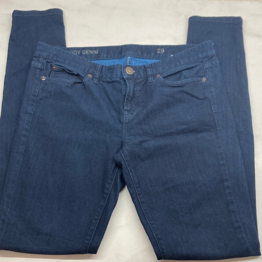 J. Crew Dark Blue Leggy Denim  Women's Jeans